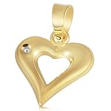 Goldmaid Damen-Anhänger Herz 585 Gelbgold 1 Diamant 0,01 ct Pr A2410GG
