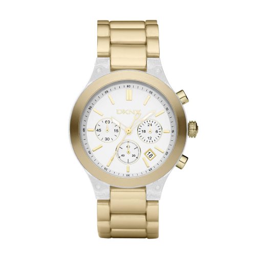 DKNY Damen-Armbanduhr Analog Aluminium gold NY8263 Preisvergleich