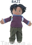 Raji Earth Boy - 14 Heirloom Quality Doll, Safe & Non-toxic