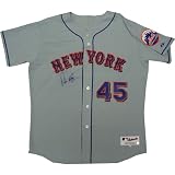 Pedro Martinez Autographed Mets Away Grey Jersey
