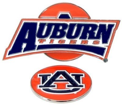 Auburn Tigers Slider Hat Clip W/ Golf Ball Marker - Ncaa College Athletics