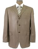 Kenneth Cole Mens 3 Button Brown Silk Sport Coat / Blazer / Jacket - Size 44R