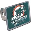 Miami Dolphins Large Zinc Trailer Hitch Cover - NFL Football Fan Shop Sports Team Merchandise
