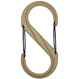 Nite Ize SBP2-03-28BG S-Biner Plastic Size-2 Double Gated Carabiner, Coyote by 