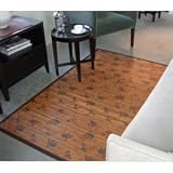 CHINESE ROSES Bamboo Rug