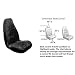 2 Front Synthetic Sheep Skin Seat Cover - Black
