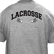Crossed Sticks Lacrosse T-Shirt Short Sleeve Crossed Sticks Lacrosse T-Shirt Short Sleeve