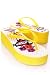 Rockabilly Heart and Love Tatoo Art Flip Flops Yellow 7