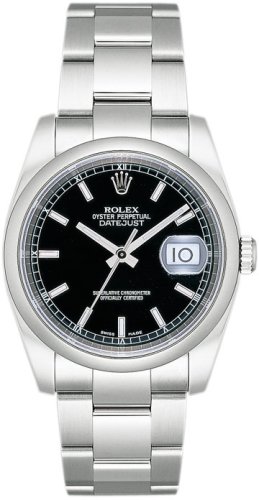 ROLEX デイトジャスト 116200 ブラック バー [並行輸入品]画像