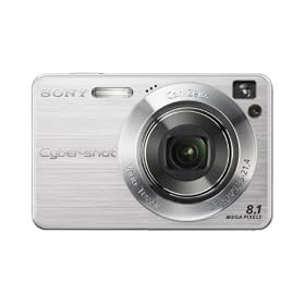 Sony CyberShot W130 Digital Camera - Silver (8.1MP, 4x Optical Zoom) 2.5" LCD