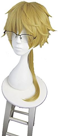 Anime Spring 2016 Cosplay Wig Hair Cos Sa Gold (wig+glasses)