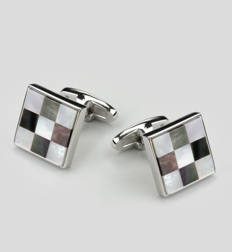 Autograph Checker Board Cufflinks