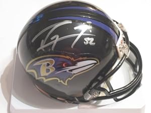 RAY Lewis Baltimore Ravens Signed Autograph Mini Helmet Authentic Certified Coa