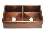 World Imports Belle Foret F2KIT Double Bowl Apron Front Kitchen Sink, Oil Rubbed Bronze