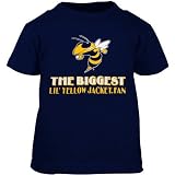 Georgia Tech Yellow Jackets Navy Blue Infant Biggest Lil' Fan T-shirt