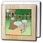 Rich Diesslins Funny General - Editorial Cartoons - Squirel and Bird Time Share Cartoon - Tile Napkin Holders