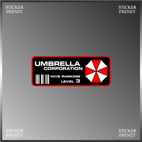 Resident Evil Umbrella Corp. Parking Decal Vinyl Decal Bumper Sticker 2