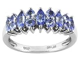 .91CTW TANZANITE STERLING SILVER RING