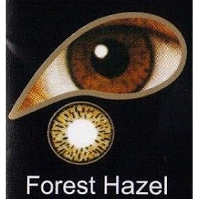Coloured Contact Lenses with 120ml Solution and Case - Forest Hazel (3 Months)