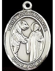 St. Columbanus Medium Sterling Silver Medal