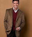 Clearance Executive 2-Button Sueded Microfiber Sportcoat
