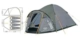 Vango Dome 400 Tent, Excalibur (Grey)/Black