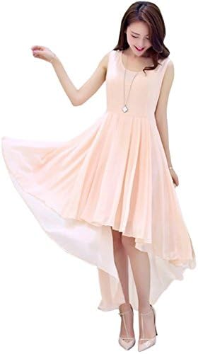 HitZoom Women's Sleeveless Chiffon Summber Bridesmaid Maxi Dress