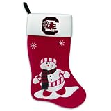 24" NCAA South Carolina Gamecocks Snowman College Logo Christmas Stocking
