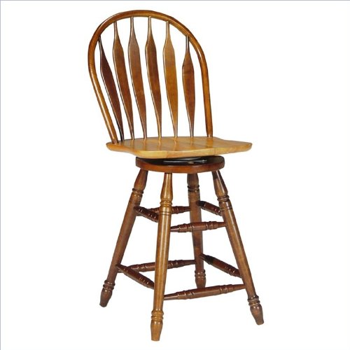 Winsome Wood 30 Inch Windsor Swivel Seat Bar Stool Natural