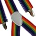 RAINBOW MULTI COLOR ELASTIC SUSPENDERS