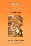 Cecilia Memoirs of an Heiress: Vol III