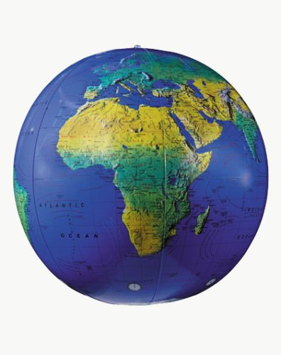 Buy 16 Inflate-A-Globe Topographical (Dark Blue Ocean) by Replogle now!