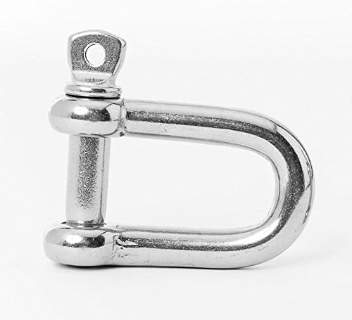 XYZ Boat Supplies Stainless Steel D Shackle (3/16 10 Pack)