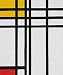Art Reproduction Oil Painting - Opposition of Lines, Red and Yellow - Classic 20