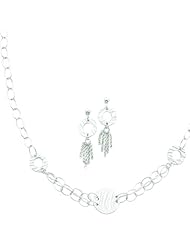 Sterling Silver Earring and Necklace Set