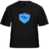 Fourth Dimension Equalizer Rave Cube T-Shirt With Sound Sensor #22