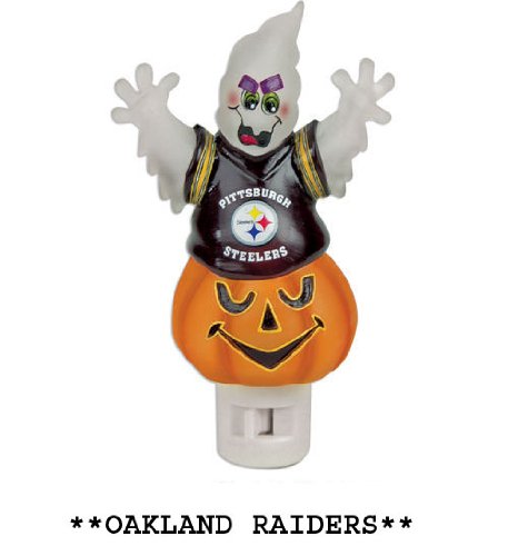 NFL Oakland Raiders Halloween Ghost Night Light