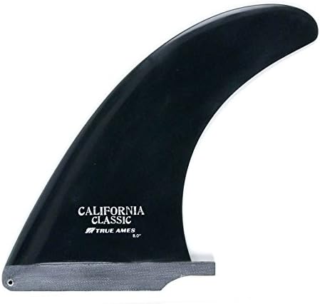 True Ames California Classic surfboard longbaord box fin 9.5 in. 9.5 " color black