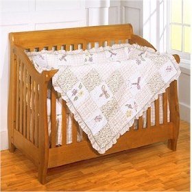 Baby Crib Bedding Set - 4 Piece Bedding Set - Bloomsberry Crib Set - Free Shipping