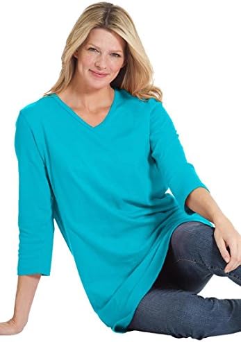 Women's Plus Size Top, the Perfect tunic with 3/4 sleeves