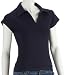 Fruit of the Loom Classic Ribbed Lady Fit Polo, dunkelblau