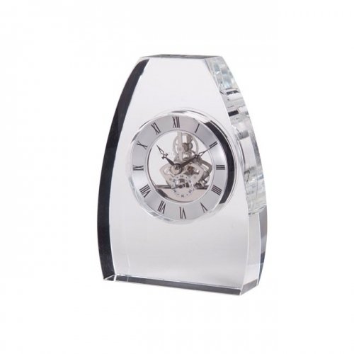 Dartington Crystal Clear Glass Arch Table Mantel Clock Your Special Deals