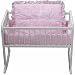 Baby : Lullaby Links Cradle Bedding - Color White - Size 18x36