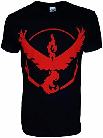 Pokemon Go Team Valor Unisex Tee Shirt HD Silk Screen Print
