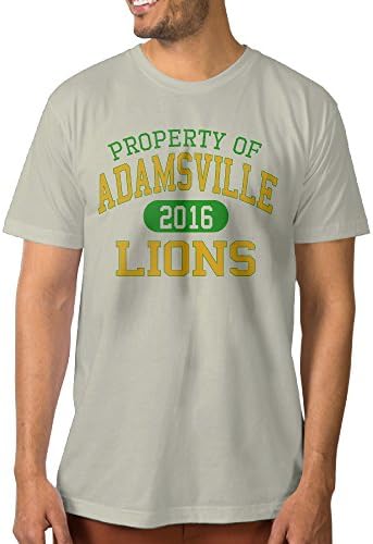 Property Of Adamsville Elementary School Lions Men's Cotton T-shirts Natural