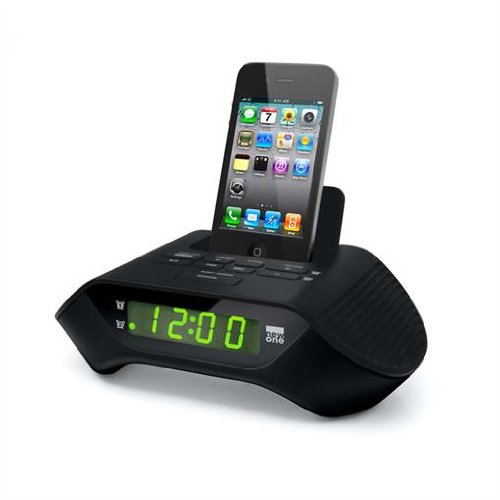new one ICR110 Docking station (Uhrenradio, PLL Tuner, Dual-Alarm) f&uuml;r Apple iPhone/iPod