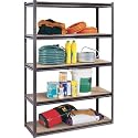 Gorilla Rack Steel-Framed Shelving Unit - 5 Shelf, 48in.W x 18in.D x 72in.H, Model# GRZ6-4818-5DI