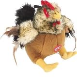 Vo-Toys Soft and Cuddle Rooster Plush Assorted Colors Dog Toy