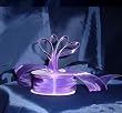 Sheer Organza Ribbon Mono Edge - 5/8" - 25 Yards (75 FT) - Purple
