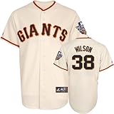 Brian Wilson Jersey: San Francisco Giants #38 Home Replica Jersey with 2010 World Series Participant Patch